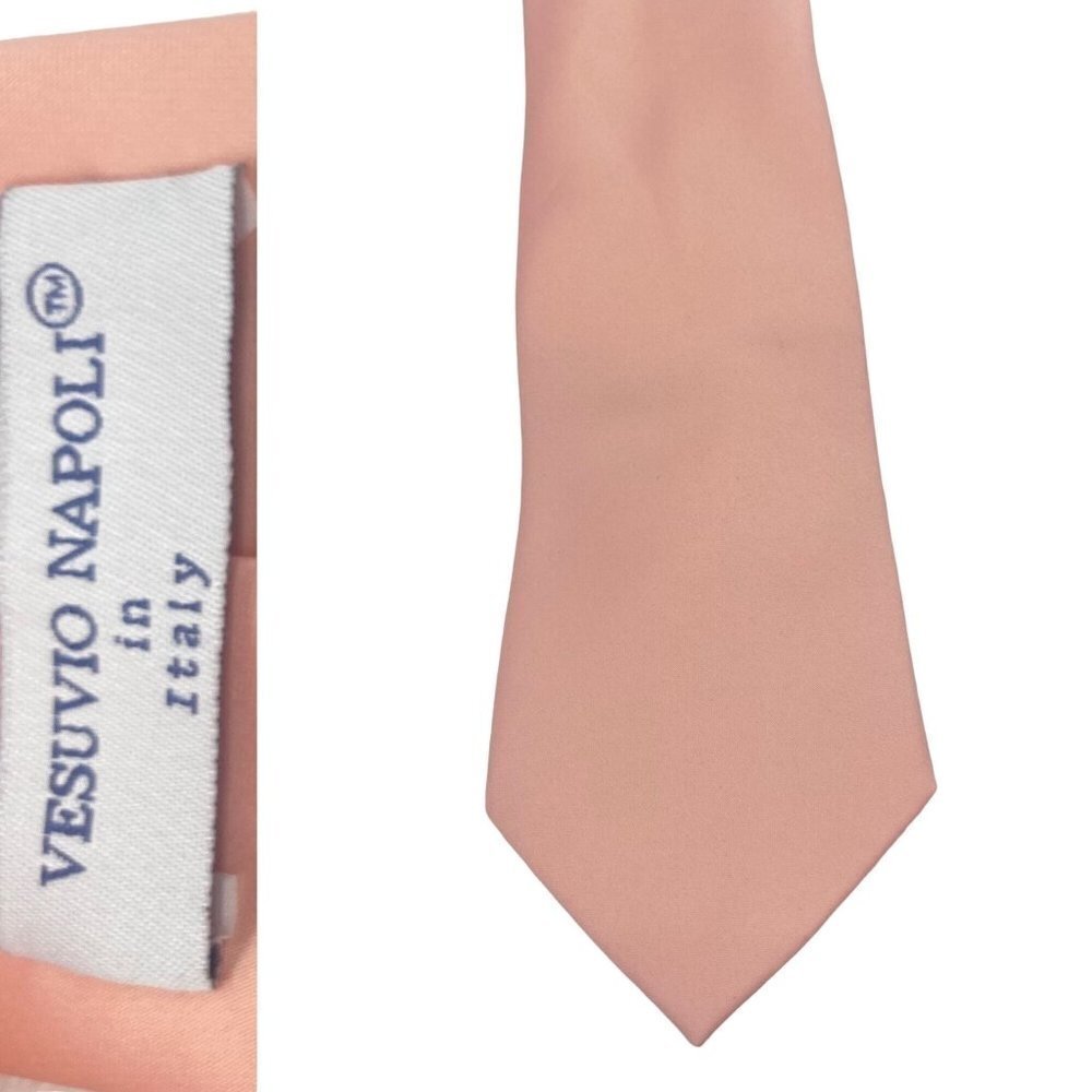 Vesuvio Napoli in Italy Dusty Rose Men's Tie